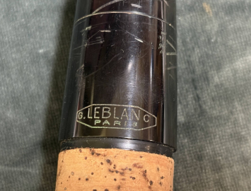 Photo Hard Rubber Leblanc Paris Contrabass Clarinet Mouthpiece in Nice Shape